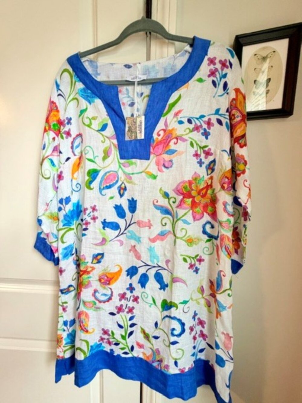 NWT - 100% Linen Tunic Dress - Idilio Positano